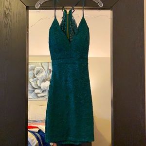 Honey and Rosie size Small emerald green dress